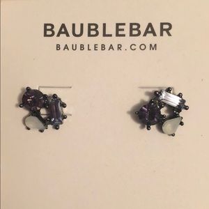 BaubleBar Gray and Ivory Earrings